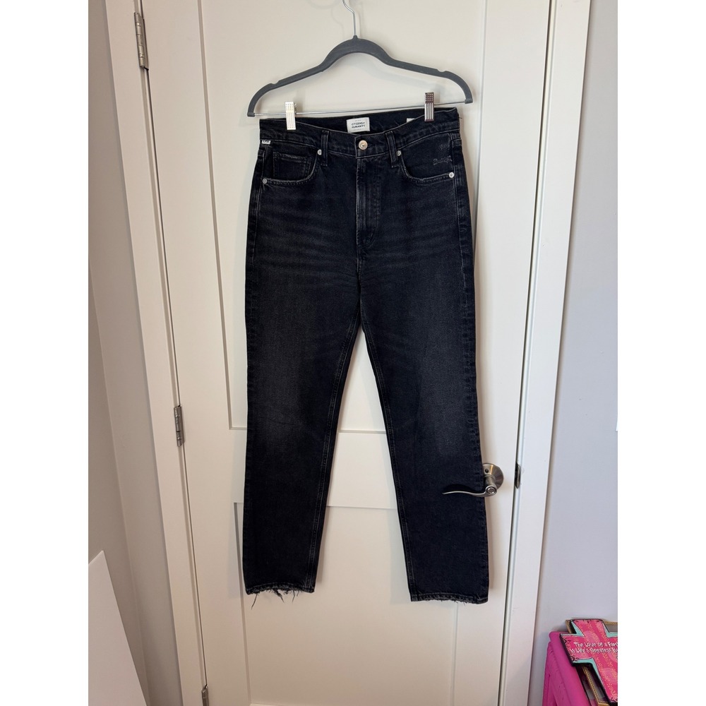 Citizens of Humanity Premium Vintage Straight Leg Jeans Faded Black Size 28
